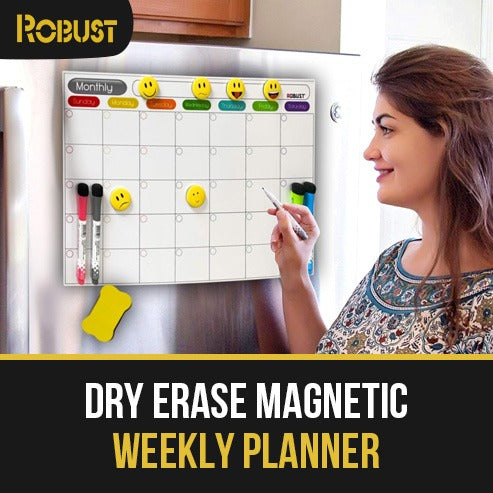 Conquer Your Week with Effortless Organization: How the Robust Magnetic Weekly Planner Streamlines UAE Daily Activities
