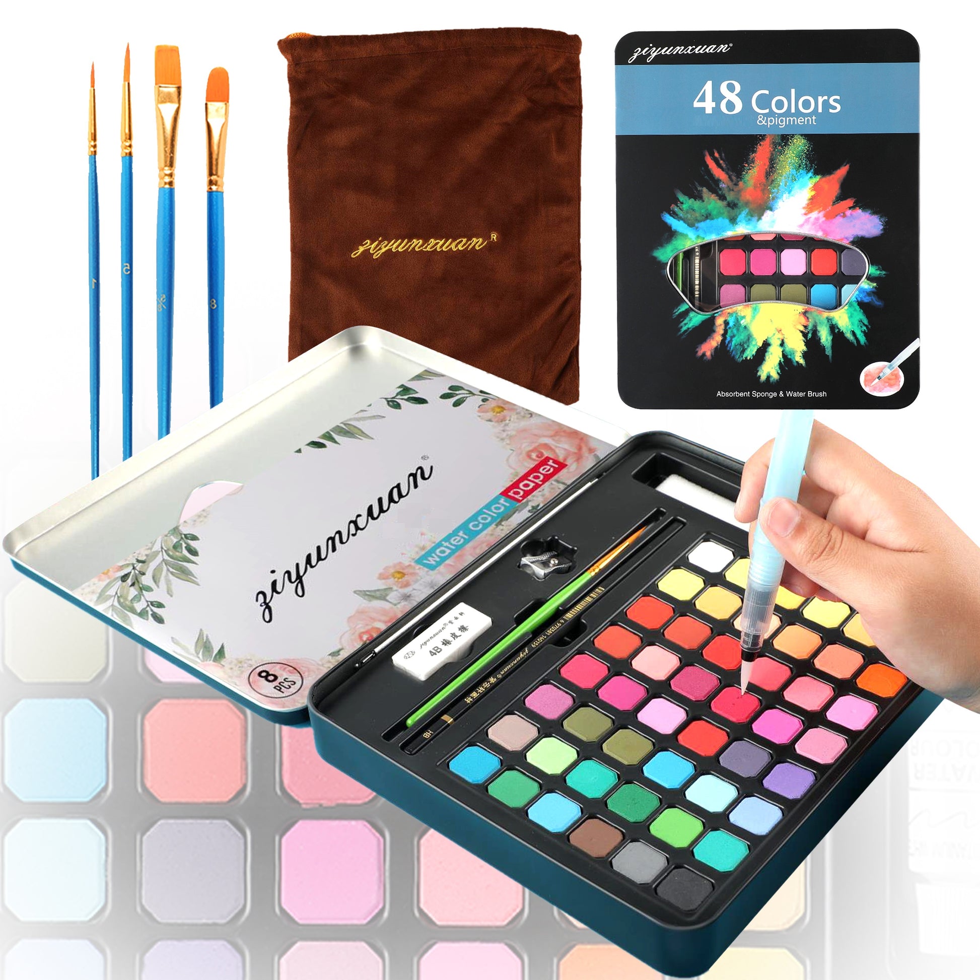 Watercolor Painting Set For Beginners, Watercolor Painting